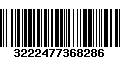 Código de Barras 3222477368286