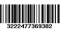 Código de Barras 3222477369382