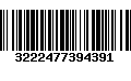 Código de Barras 3222477394391