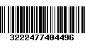 Código de Barras 3222477404496