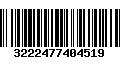 Código de Barras 3222477404519