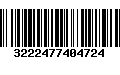 Código de Barras 3222477404724