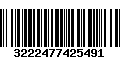 Código de Barras 3222477425491