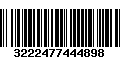 Código de Barras 3222477444898