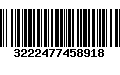 Código de Barras 3222477458918