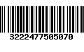 Código de Barras 3222477505070