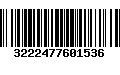 Código de Barras 3222477601536