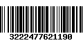 Código de Barras 3222477621190