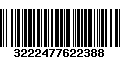 Código de Barras 3222477622388