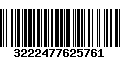 Código de Barras 3222477625761