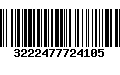 Código de Barras 3222477724105