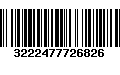 Código de Barras 3222477726826