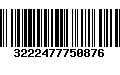 Código de Barras 3222477750876