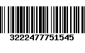 Código de Barras 3222477751545