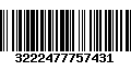 Código de Barras 3222477757431