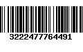 Código de Barras 3222477764491