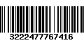 Código de Barras 3222477767416