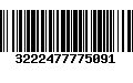 Código de Barras 3222477775091