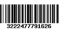 Código de Barras 3222477791626