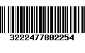 Código de Barras 3222477802254