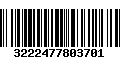 Código de Barras 3222477803701