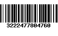 Código de Barras 3222477804760