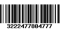 Código de Barras 3222477804777