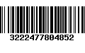 Código de Barras 3222477804852