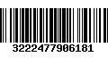 Código de Barras 3222477906181