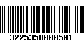 Código de Barras 3225350000501