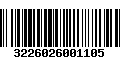 Código de Barras 3226026001105