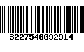 Código de Barras 3227540092914