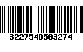 Código de Barras 3227540503274