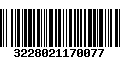 Código de Barras 3228021170077