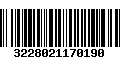 Código de Barras 3228021170190