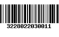 Código de Barras 3228022030011