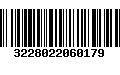 Código de Barras 3228022060179