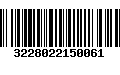 Código de Barras 3228022150061