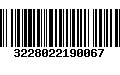 Código de Barras 3228022190067