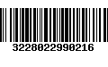 Código de Barras 3228022990216