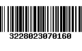 Código de Barras 3228023070160