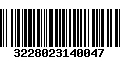 Código de Barras 3228023140047