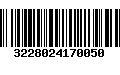 Código de Barras 3228024170050