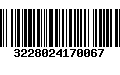 Código de Barras 3228024170067