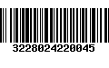 Código de Barras 3228024220045