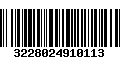 Código de Barras 3228024910113