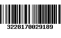 Código de Barras 3228170029189