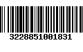 Código de Barras 3228851001831