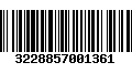 Código de Barras 3228857001361