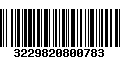 Código de Barras 3229820800783